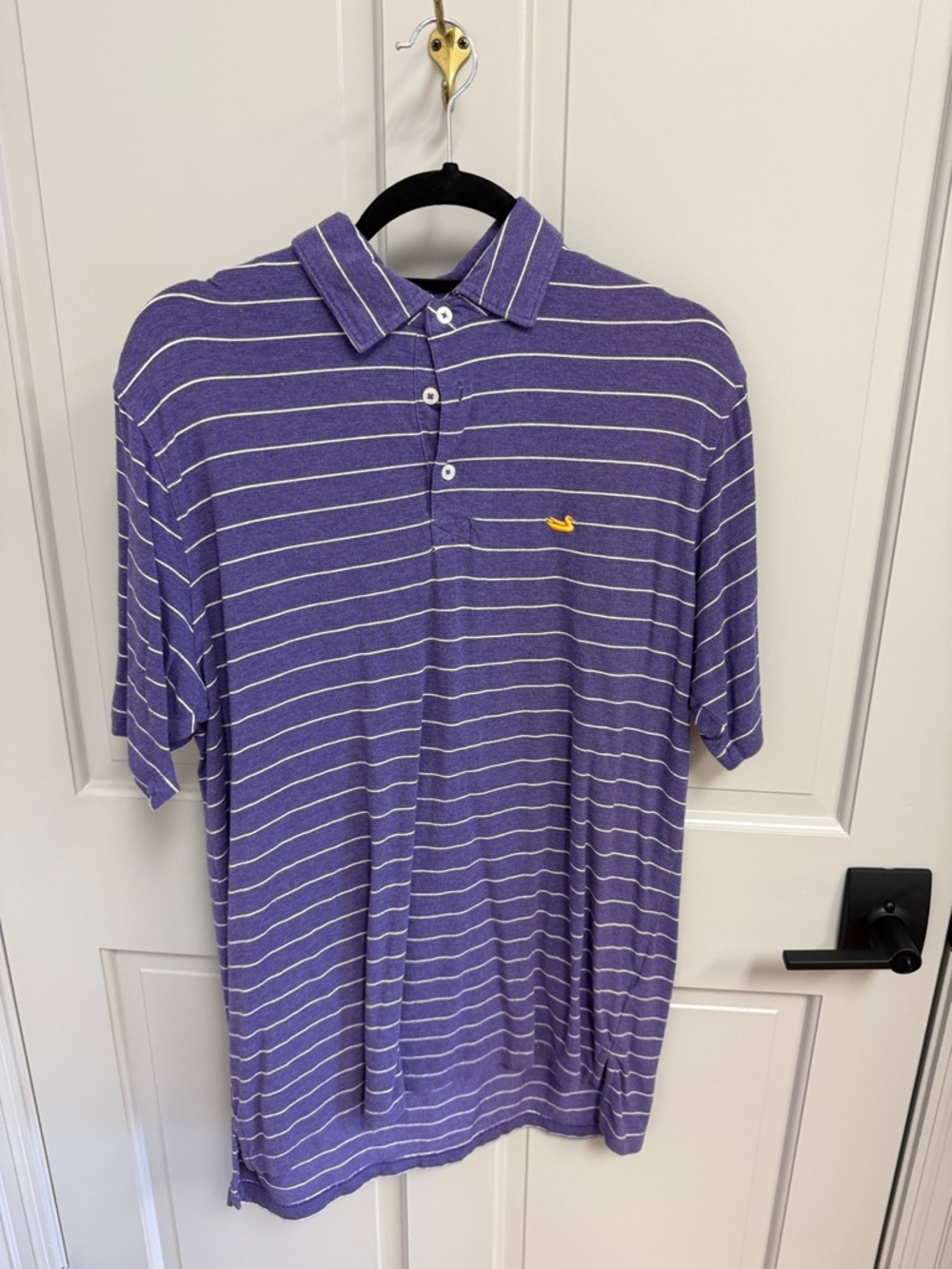 Southern Marsh Purple and White Striped Polo